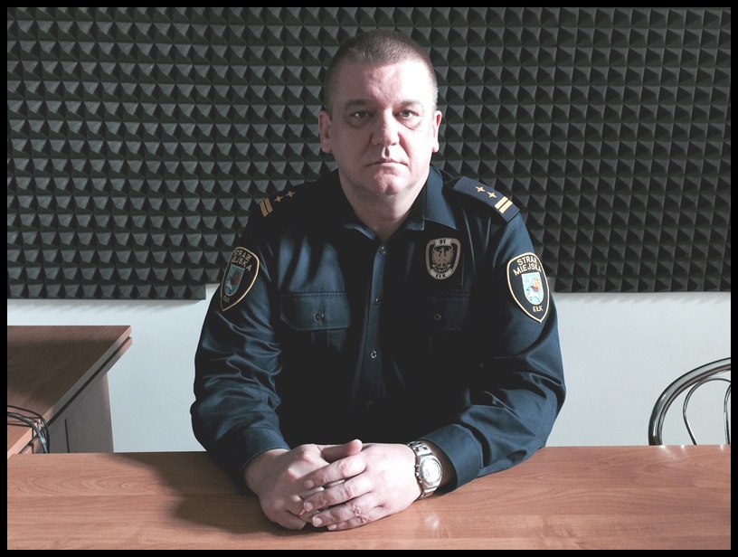 Krzysztof Skiba - komendant Straży Miejskiej w Ełku