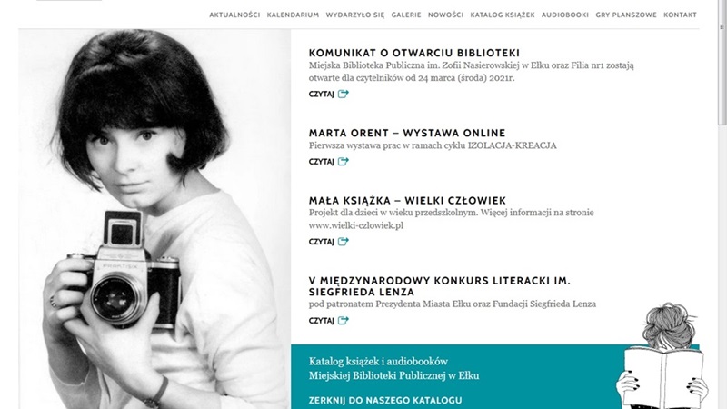 Nowa strona internetowa ełckiej biblioteki